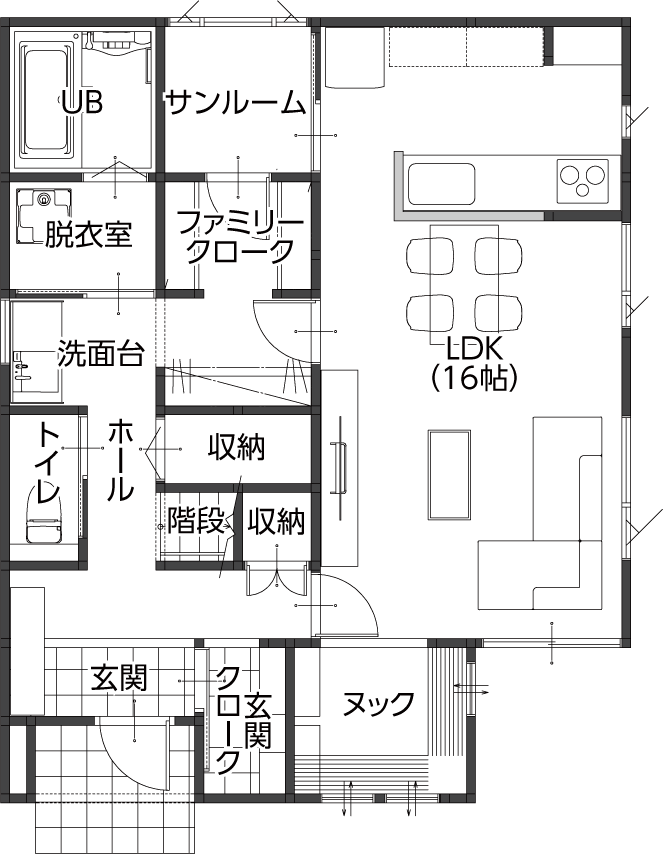 間取り 1階